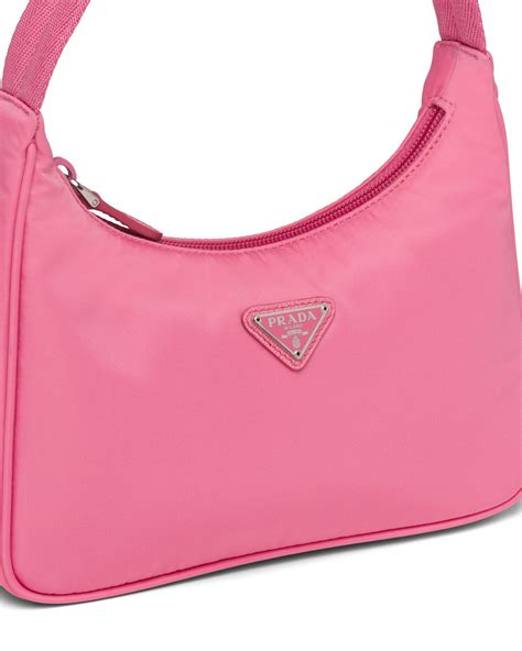 prada nylon mini bag pink|prada small nylon shoulder bag.